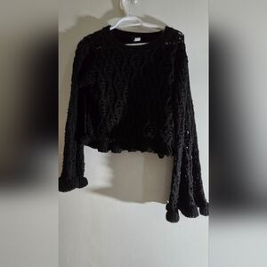 Elegant Black Knit Sweater